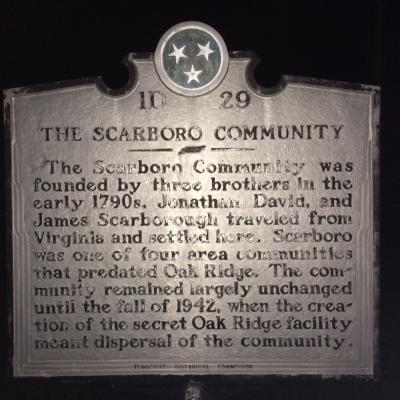 Scarboro Community Sign