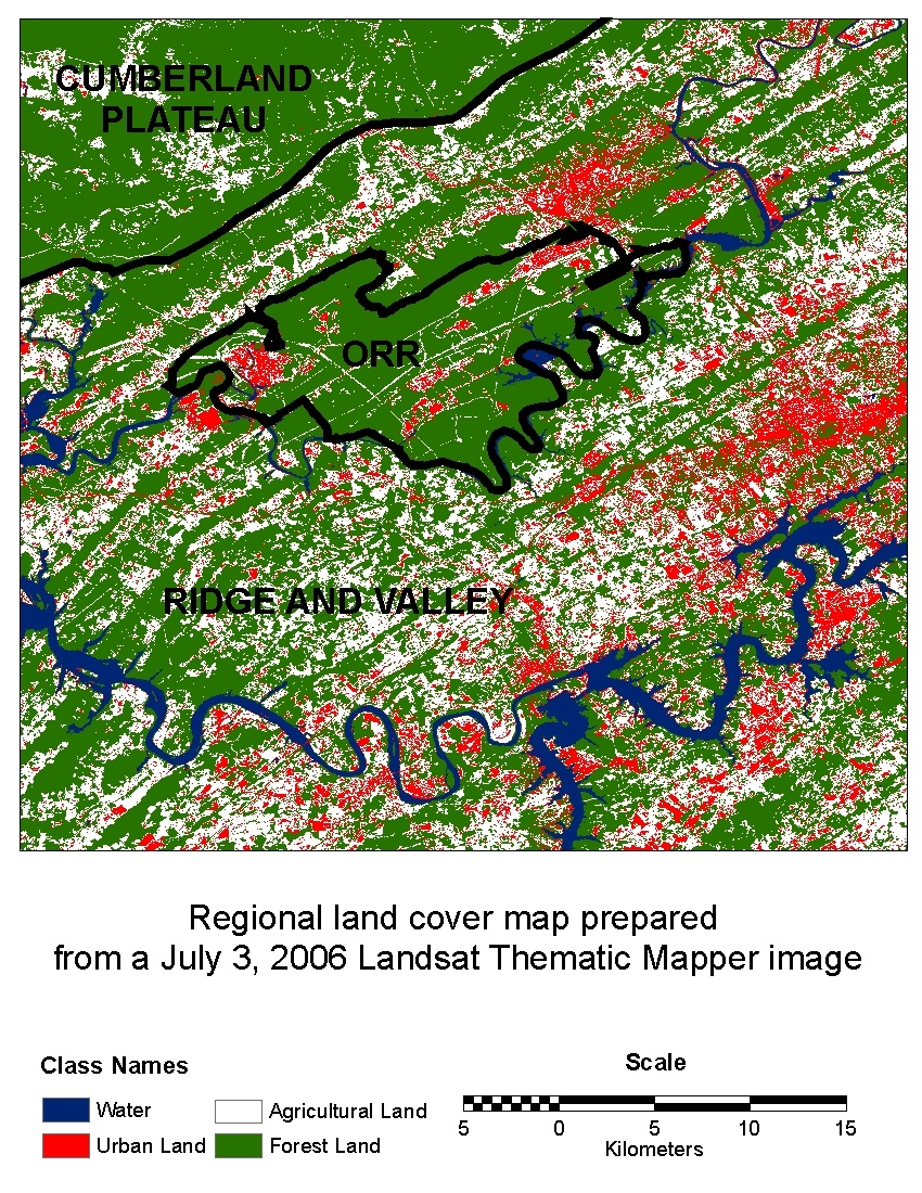 Land Use/Cover Map of the Oak Ridge Reservation
